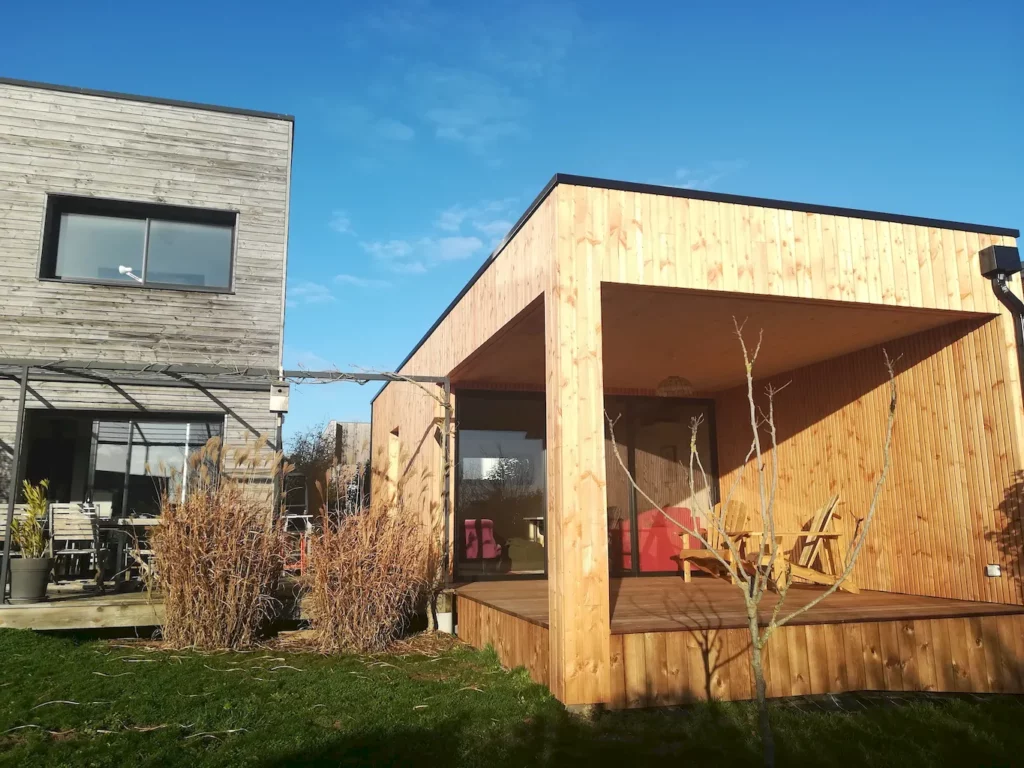 Extension d'une maison ossature bois