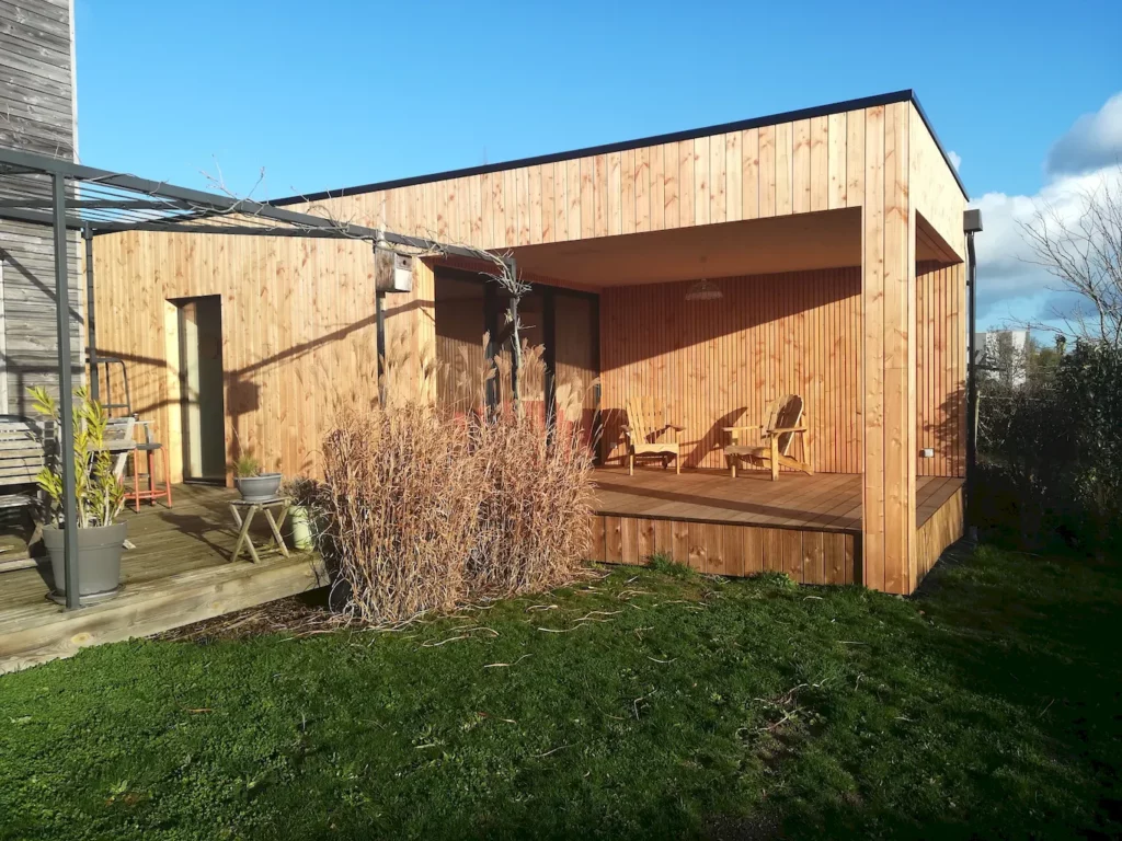 Construction d'une dépendance en ossature bois aux Herbiers